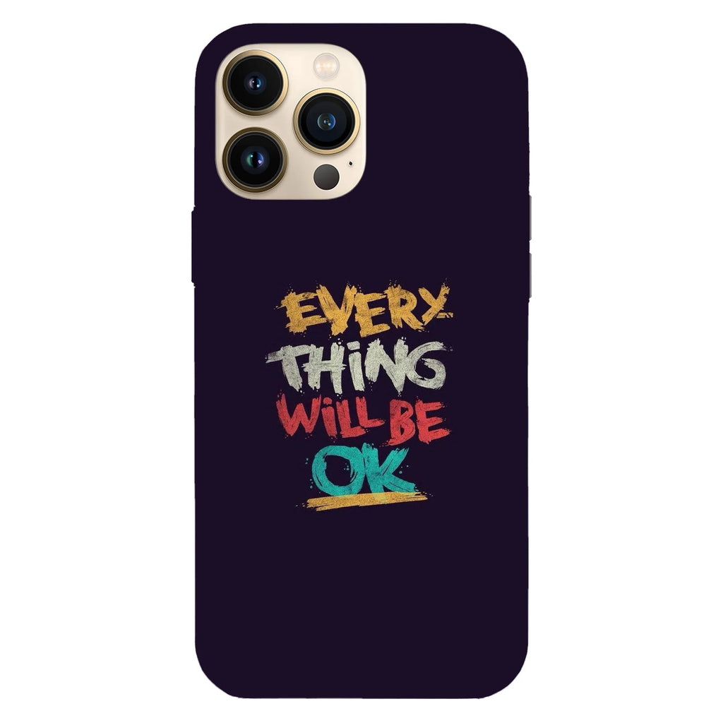 Husa compatibila cu Apple iPhone 15 Pro Max model Everything will be ok, Silicon, TPU, Viceversa - Viceversa
