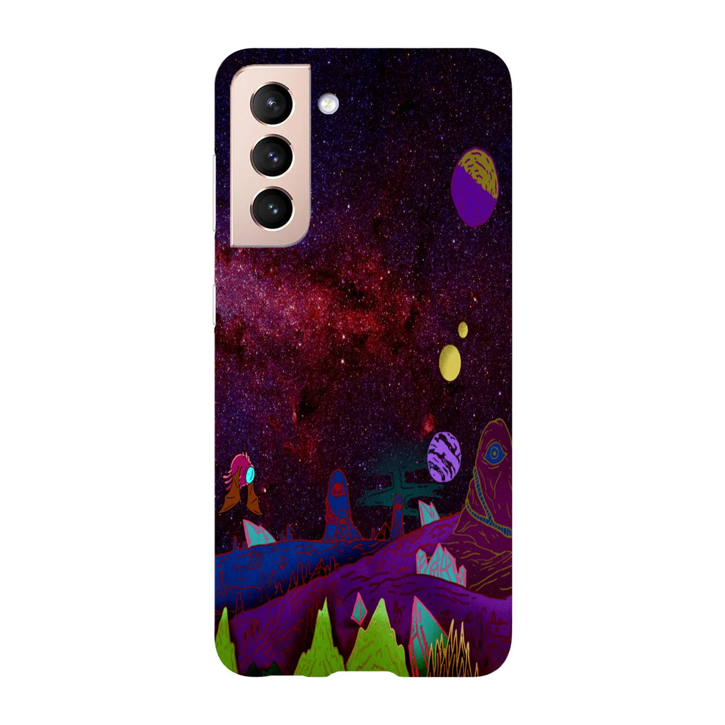 Husa compatibila cu Samsung Galaxy S22 Ultra model Neon strange universe, Silicon, TPU, Viceversa - Viceversa