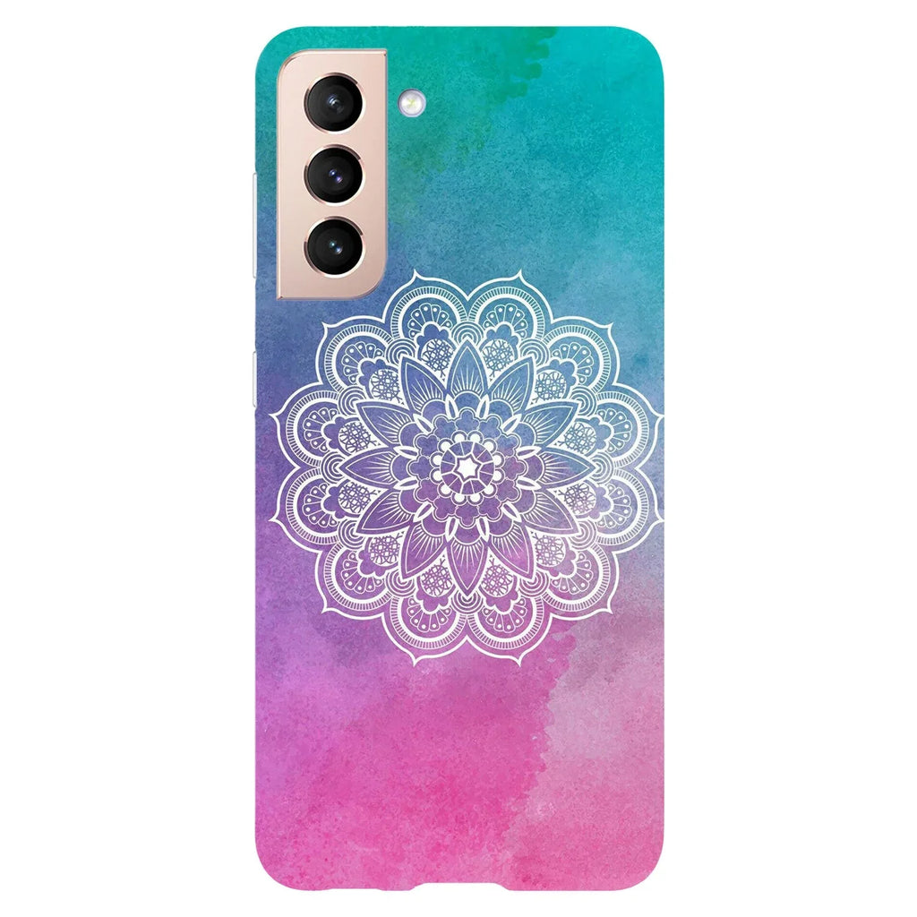 Husa compatibila cu Samsung Galaxy S22 Ultra model Watercolor Mandala, Silicon, TPU, Viceversa - Viceversa