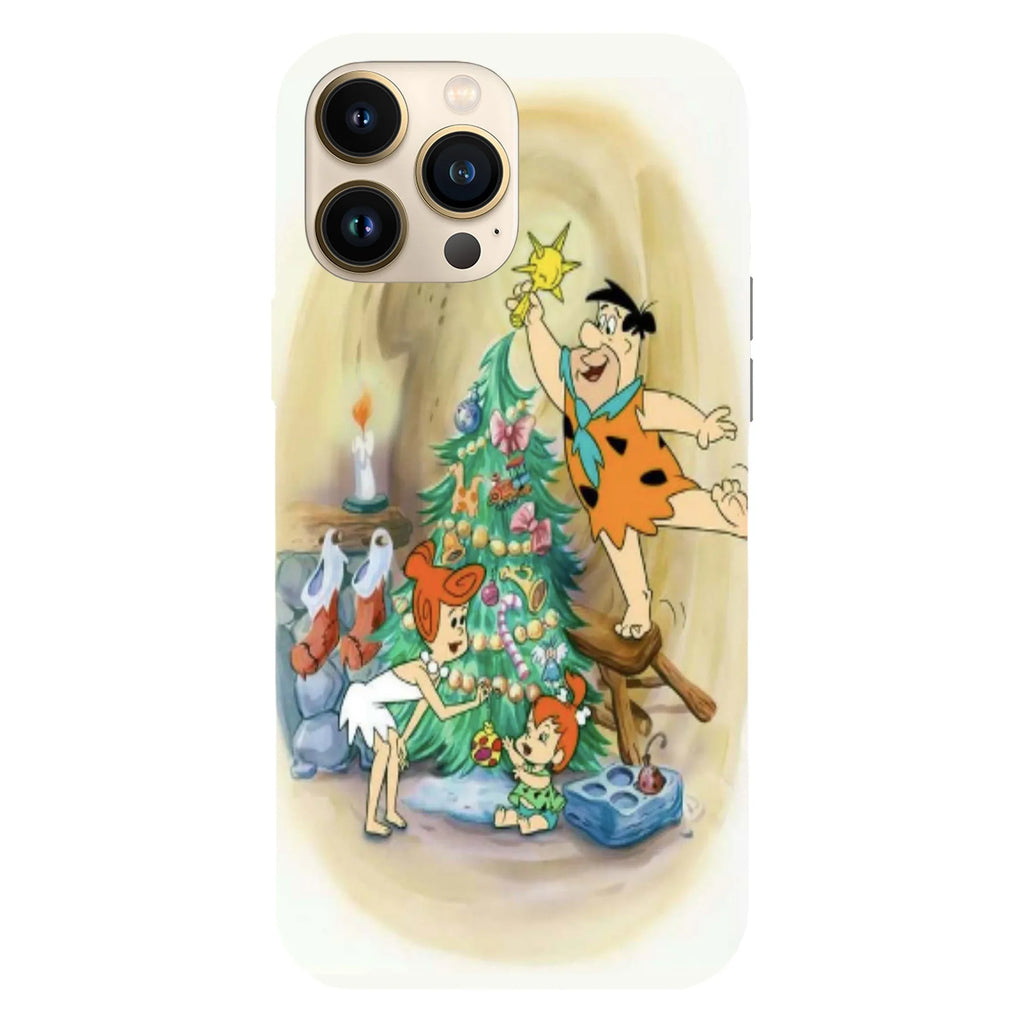 Husa Craciun compatibila cu Apple iPhone 15 Pro Max model The Flintstones Christmas, Silicon, TPU, Viceversa - Viceversa