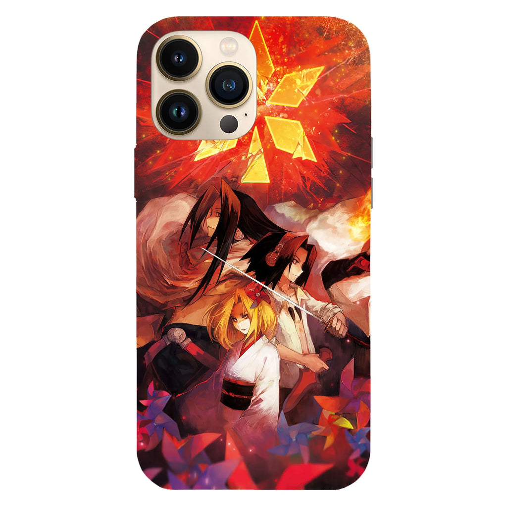 Husa telefon compatibila cu Apple iPhone 15 Pro, Viceversa, model Hao, Yoh and Anna Shaman King, Silicon, TPU - Viceversa