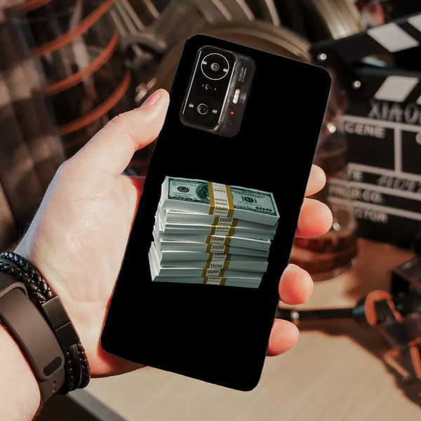 Husă din silicon Poco F3 cu Dollars stacks