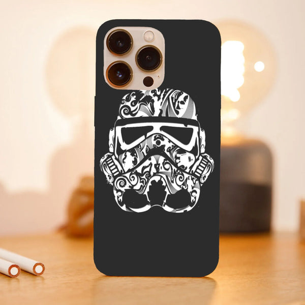 Husa compatibila cu Apple iPhone 15 Pro Max model Stormtrooper face tattoo, Silicon, TPU, Viceversa - Viceversa