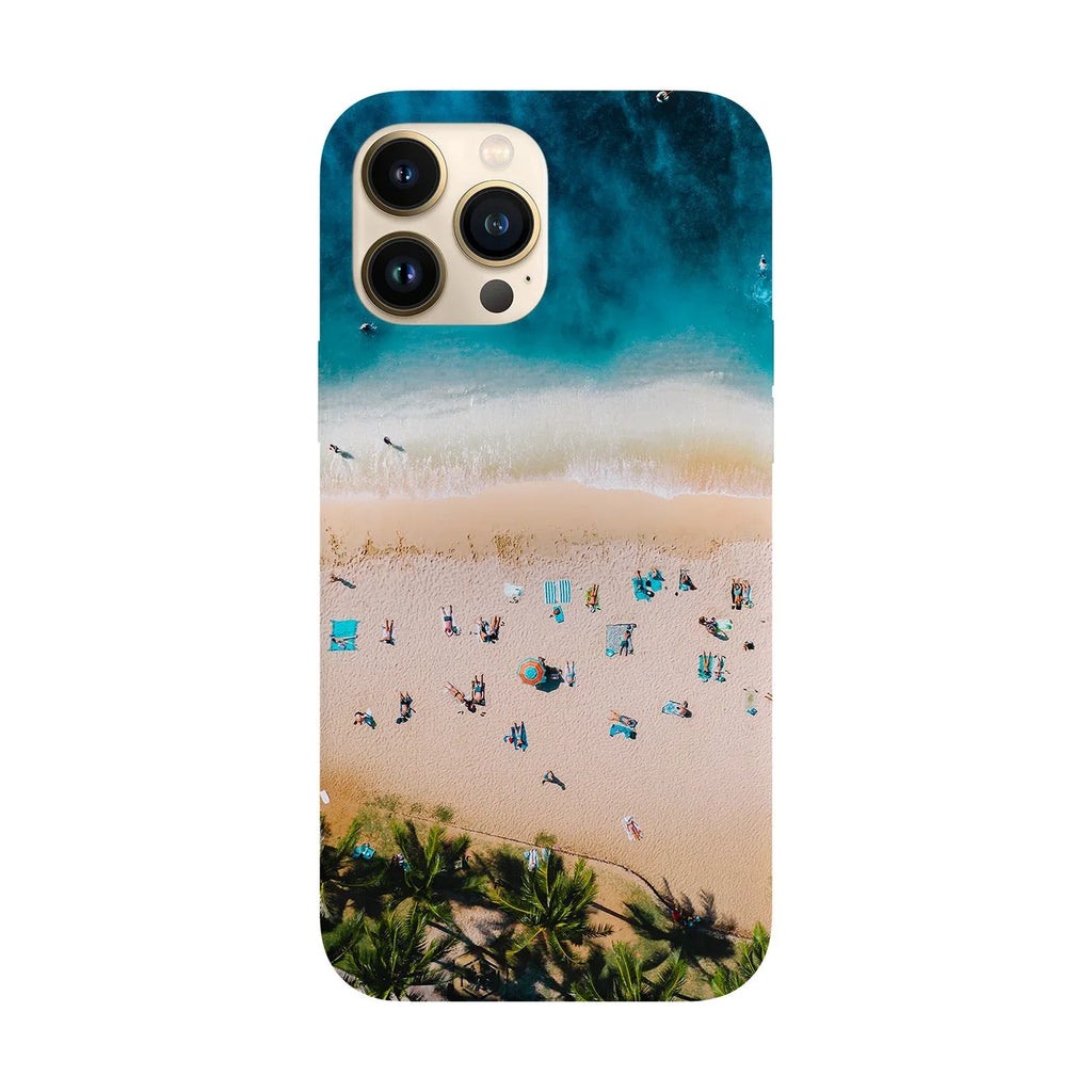Husa compatibila cu Apple iPhone 15 model Tropical beach, Silicon, TPU, Viceversa - Viceversa