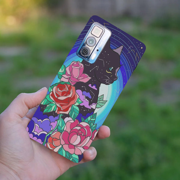 Husă din silicon Motorola G100 cu Cosmic cat