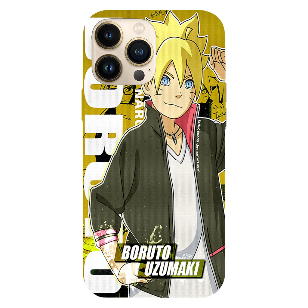 Husa compatibila cu Apple iPhone 15 Pro model Uzumaki Boruto, Silicon, TPU, Viceversa - Viceversa