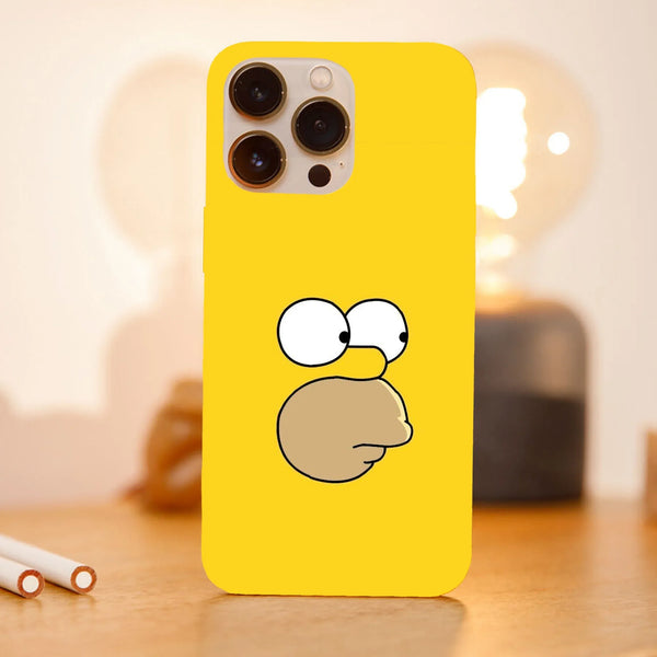Husa compatibila cu Apple iPhone 15 Pro Max model Homer Simson wall, Silicon, TPU, Viceversa - Viceversa