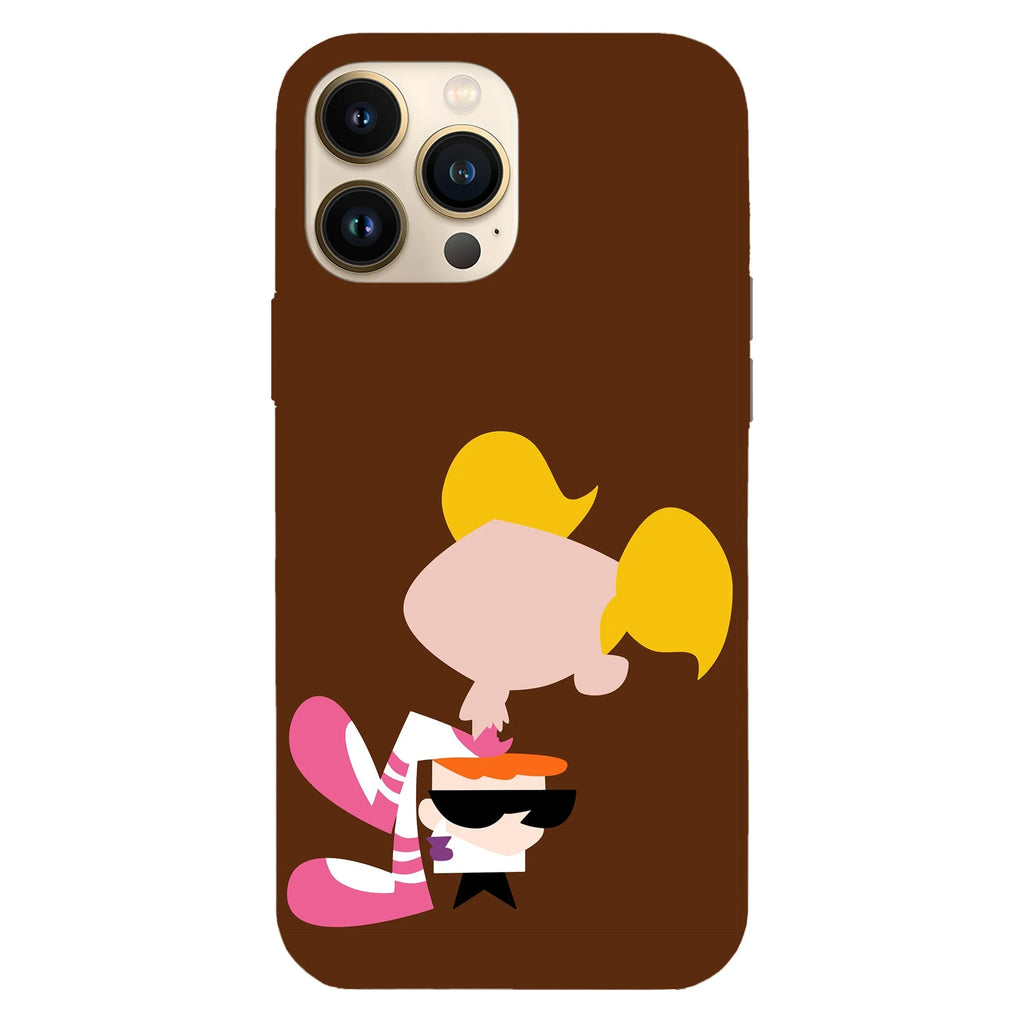 Husa compatibila cu Apple iPhone 15 Plus, Viceversa, model Dexter and Dee Dee drawing , Silicon, TPU - Viceversa
