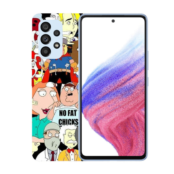 Husa compatibila cu Samsung Galaxy A72 5G model Family Guy characters, Silicon, TPU, Viceversa