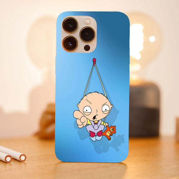 Husa compatibila cu Apple iPhone 15 Pro Max model Stewie Griffin Swing, Silicon, TPU, Viceversa - Viceversa