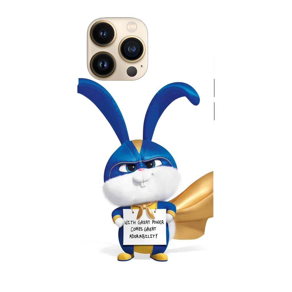 Husa compatibila cu Apple iPhone 15, Viceversa, model With power come great adorability The Secret Life of Pets , Silicon, TPU - Viceversa