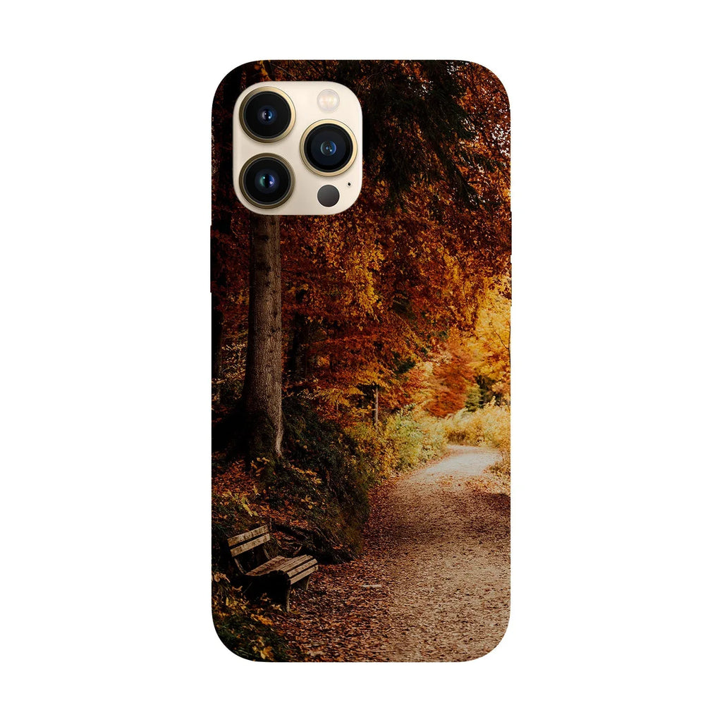 Husa compatibila cu Apple iPhone 15 model Forest Autumn Path, Silicon, TPU, Viceversa - Viceversa