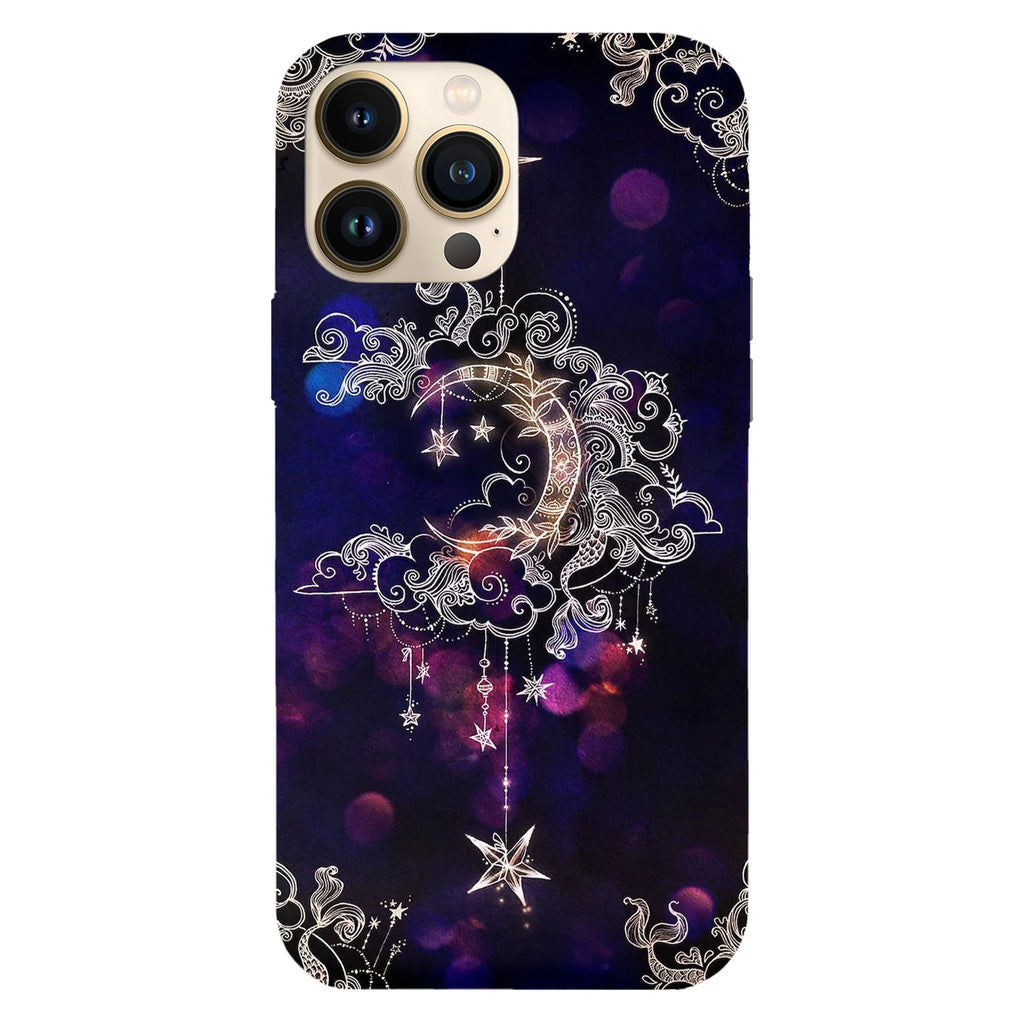 Husa compatibila cu Apple iPhone 15 Plus model Moon art, Silicon, TPU, Viceversa - Viceversa