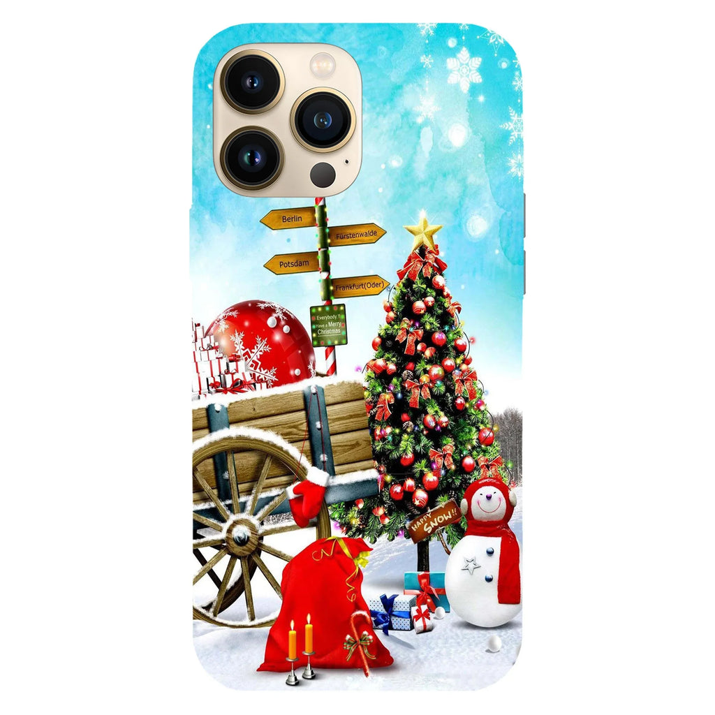 Husa Craciun compatibila cu Apple iPhone 15 Pro Max model Everyone have a merry Christmas, Silicon, TPU, Viceversa - Viceversa