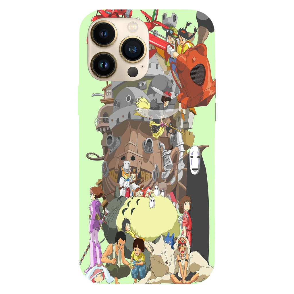 Husa compatibila cu Apple iPhone 15 Pro Max model Studio Ghibli, Silicon, TPU, Viceversa - Viceversa