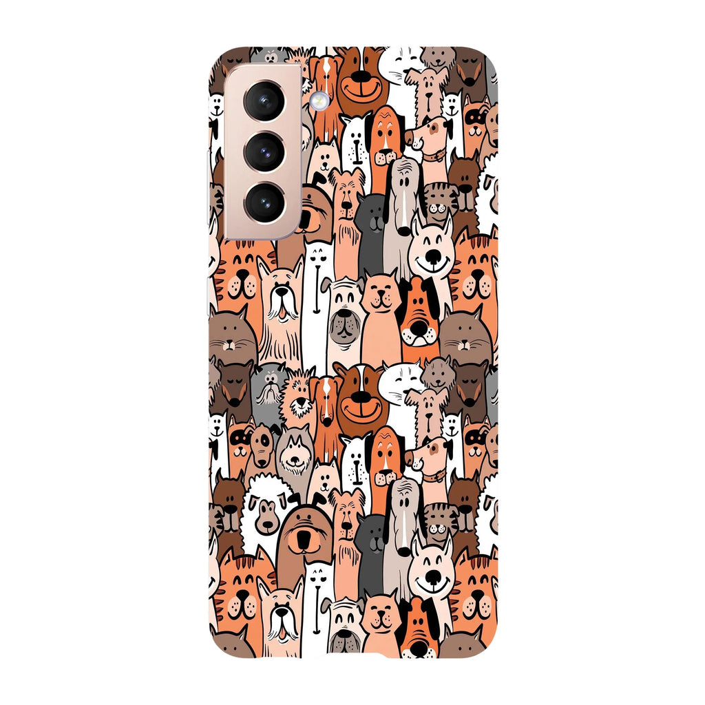 Husa compatibila cu Samsung Galaxy S22 Ultra model Cartoon pets, Silicon, TPU, Viceversa - Viceversa