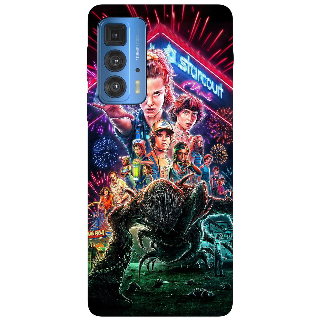 Husă din silicon Motorola Edge 20 Pro cu Stranger things