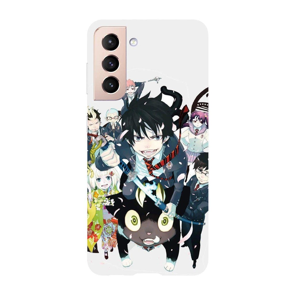 Husa compatibila cu Samsung Galaxy S22 Ultra model Blue Exorcist Team, Silicon, TPU, Viceversa - Viceversa