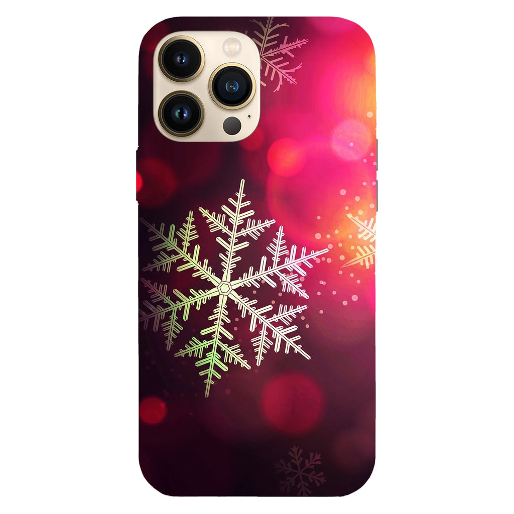 Husa Craciun compatibila cu Apple iPhone 15 Pro Max model Snowflake, Silicon, TPU, Viceversa - Viceversa