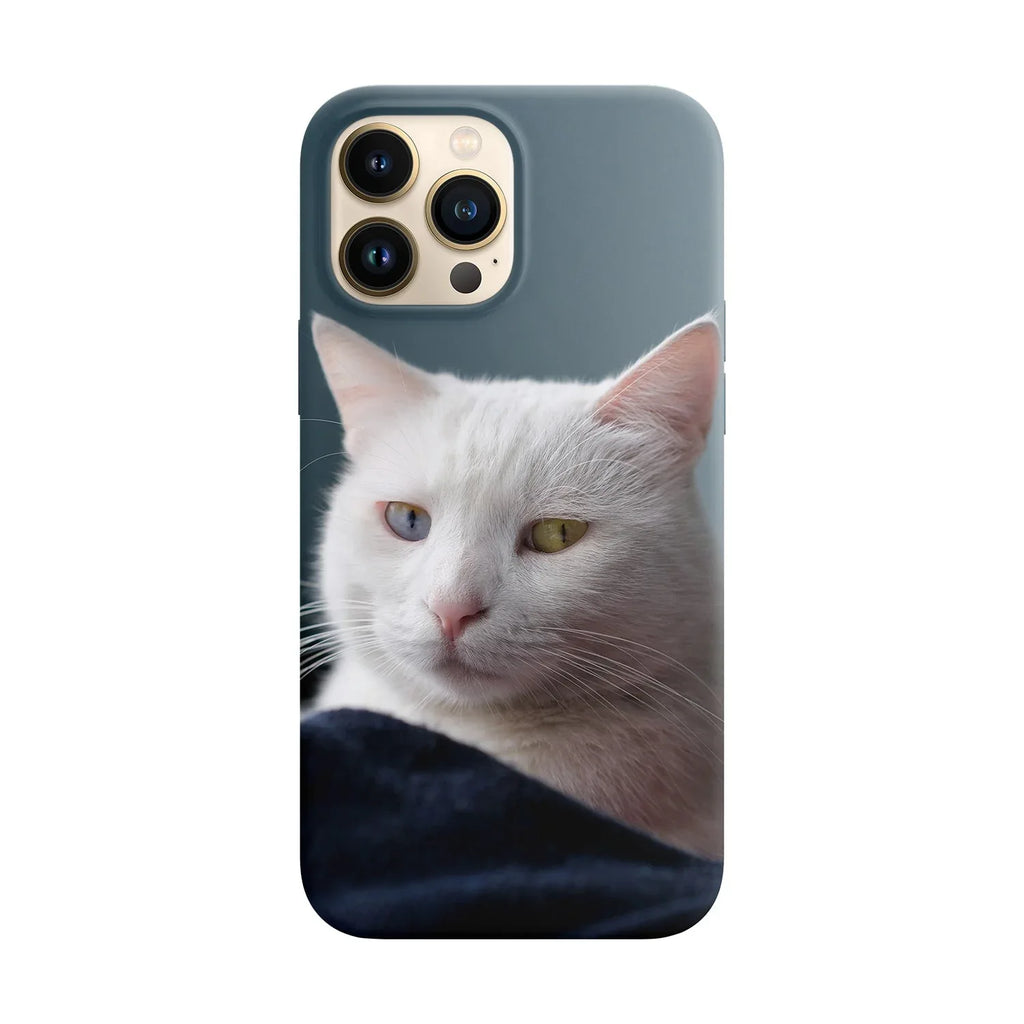 Husa compatibila cu Apple iPhone 15 model Heterochromia cat, Silicon, TPU, Viceversa - Viceversa
