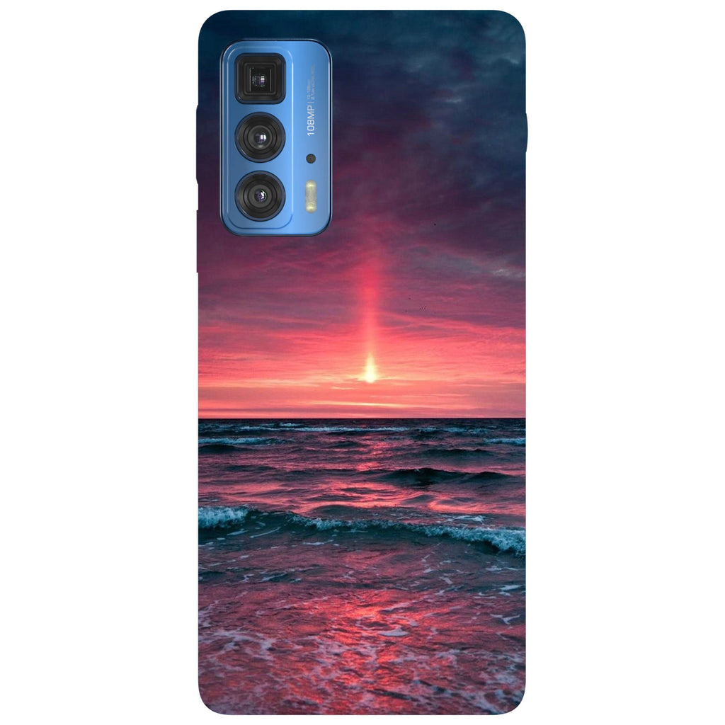 Husă din silicon Motorola G100 cu Black sea sunset