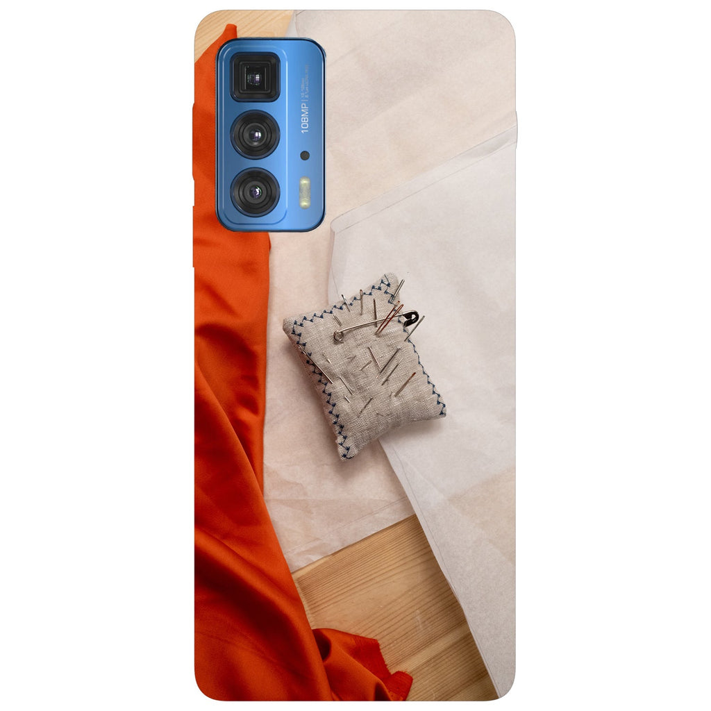 Husă din silicon Motorola Edge 20 Pro cu Knitting kit