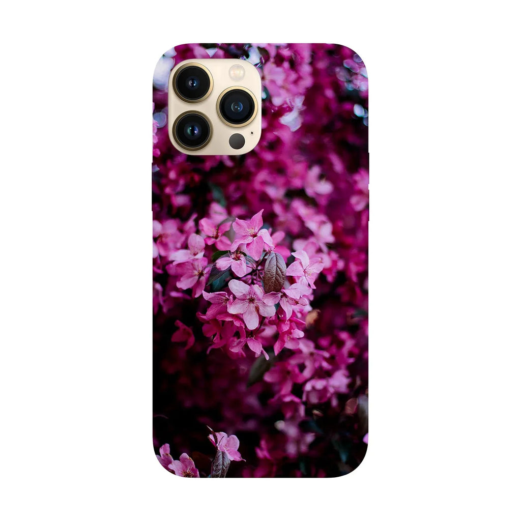 Husa compatibila cu Apple iPhone 15 model Magenta flower, Silicon, TPU, Viceversa - Viceversa