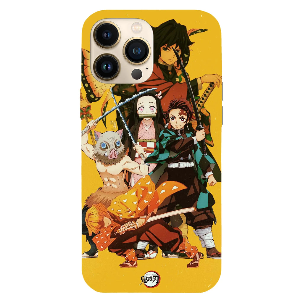 Husa compatibila cu Apple iPhone 15 Pro Max model Kimetsu No Yaiba, Silicon, TPU, Viceversa - Viceversa