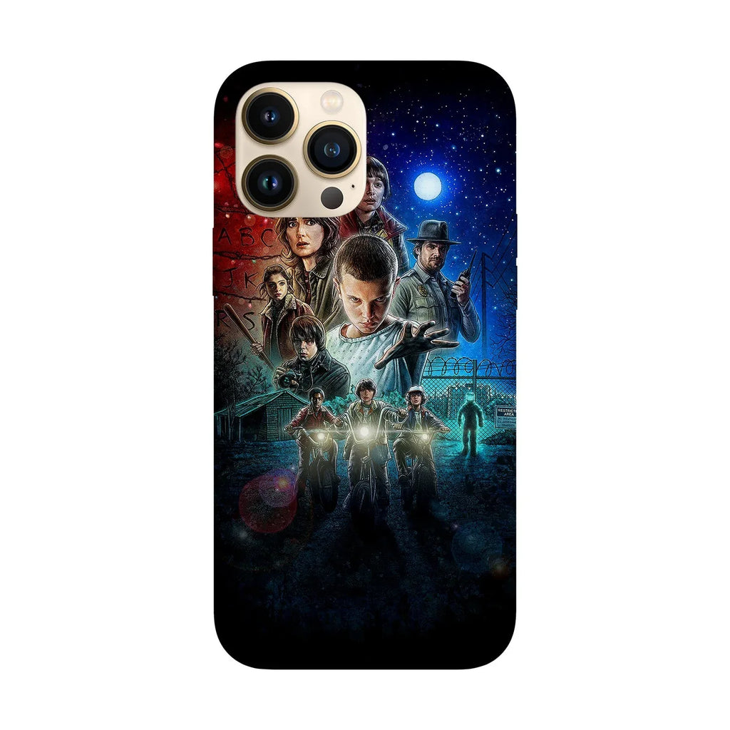 Husa compatibila cu Apple iPhone 15 model Stranger Things The Massacre at Hawkins Lab, Silicon, TPU, Viceversa - Viceversa