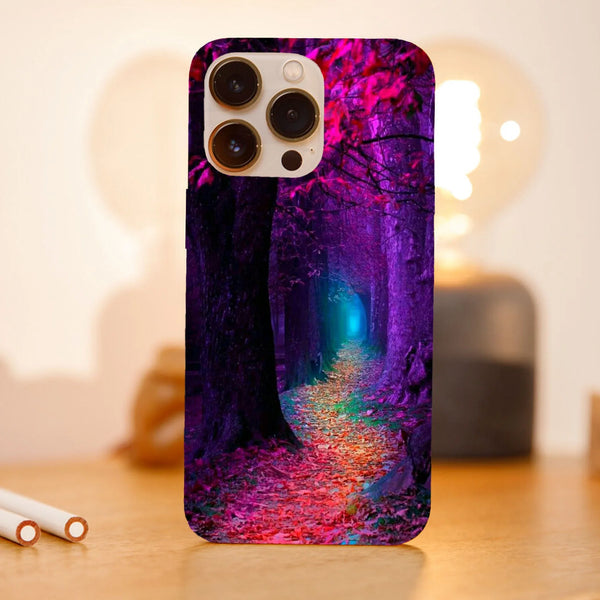 Husa compatibila cu Apple iPhone 15 Pro model Vivid forest path, Silicon, TPU, Viceversa - Viceversa