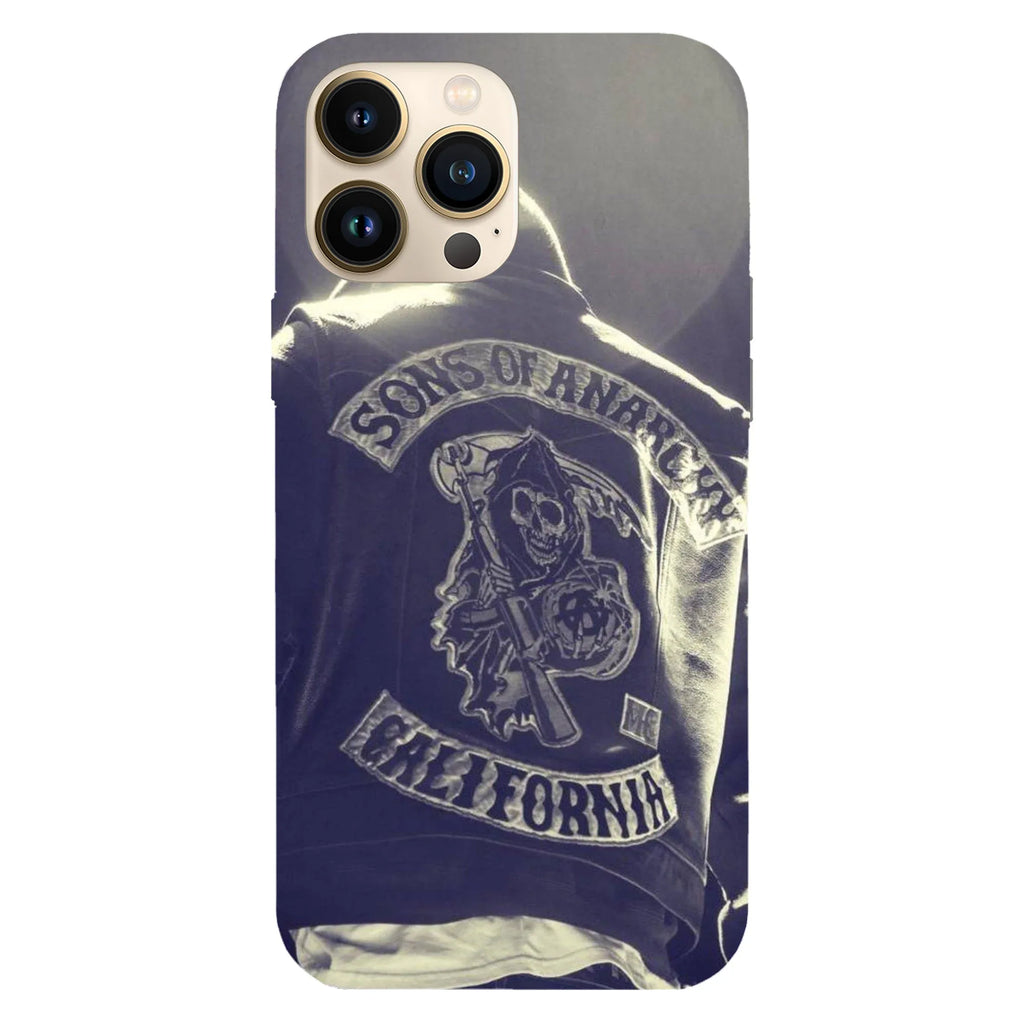 Husa telefon compatibila cu Apple iPhone 15 Plus, Viceversa, model MC Sons of Anarchy, Silicon, TPU - Viceversa