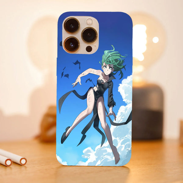 Husa telefon compatibila cu Apple iPhone 15 Plus, Viceversa, model Tatsumaki Battle One Punch Man, Silicon, TPU - Viceversa