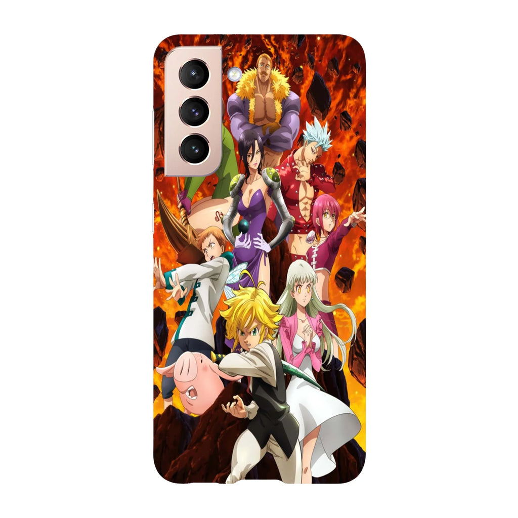 Husa compatibila cu Samsung Galaxy S22 Ultra model 7 Deadly Sins Anime, Silicon, TPU, Viceversa - Viceversa