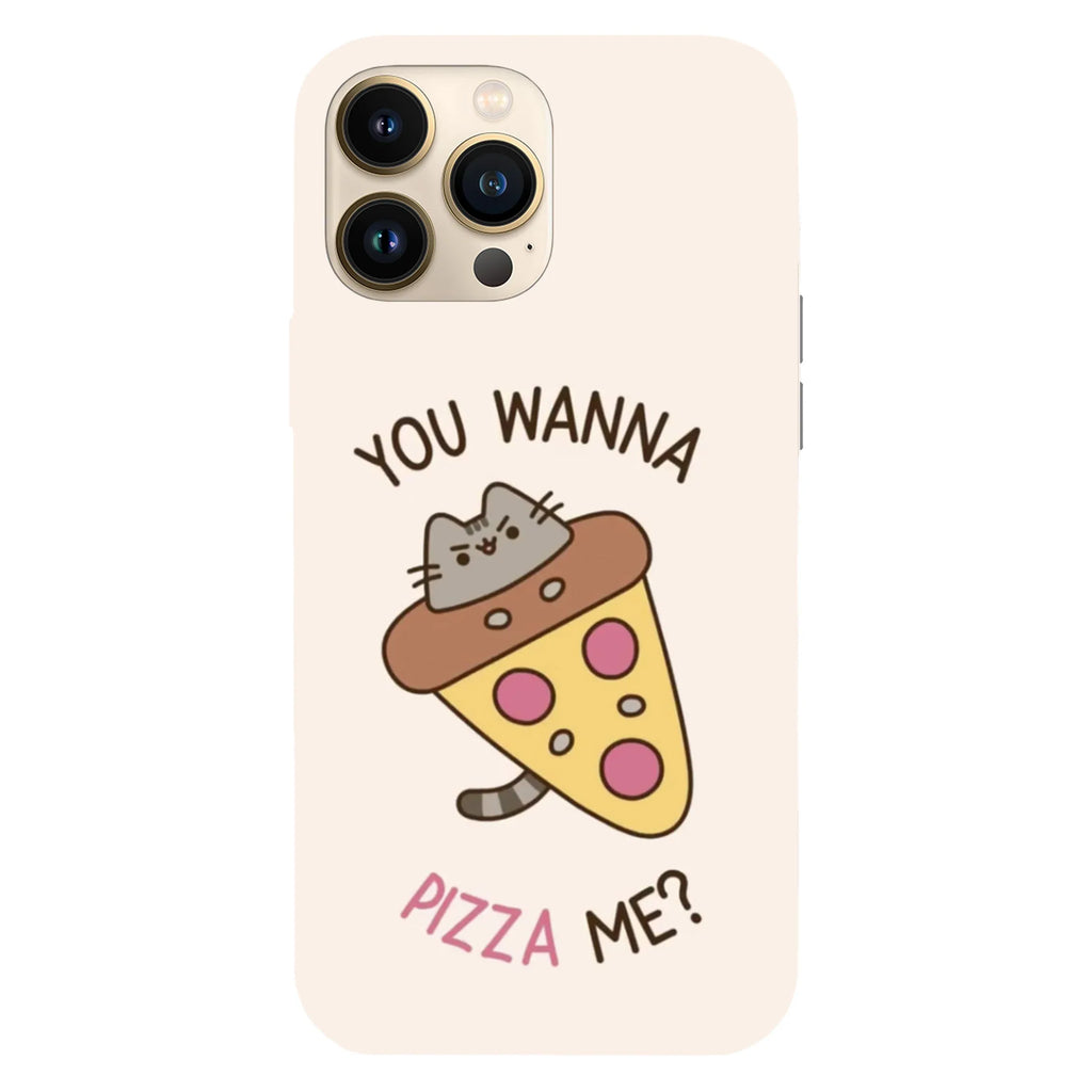 Husa compatibila cu Apple iPhone 15, Viceversa, model You wanna pizza me , Silicon, TPU - Viceversa