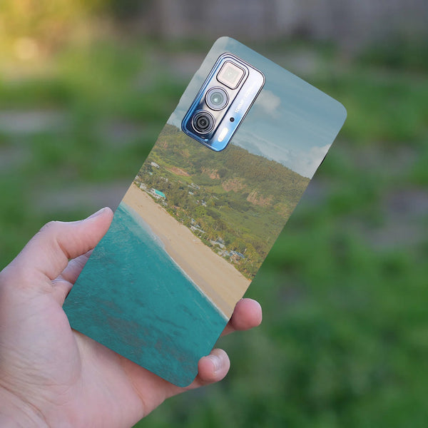 Husă din silicon Motorola Edge 20 Lite cu Emerald sea
