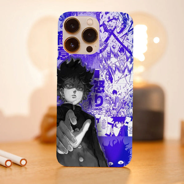 Husa telefon compatibila cu Apple iPhone 15 Pro, Viceversa, model Shigeo Kageyama Manga Mob Psycho 100, Silicon, TPU - Viceversa