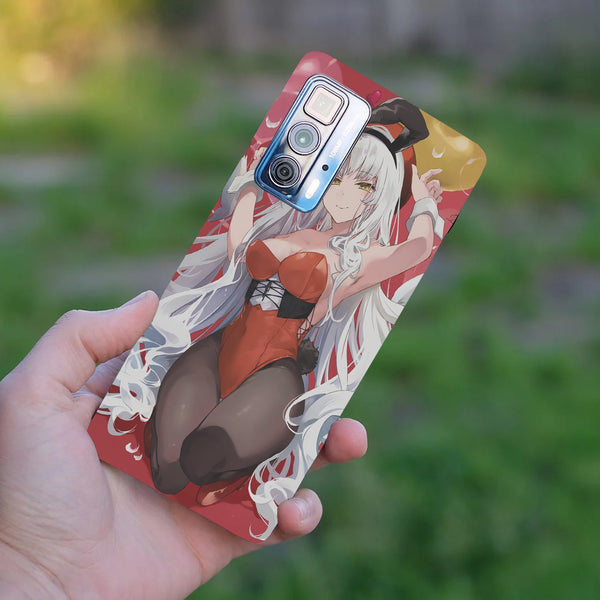 Husă din silicon Motorola Edge 20 Lite cu Bunny outfit