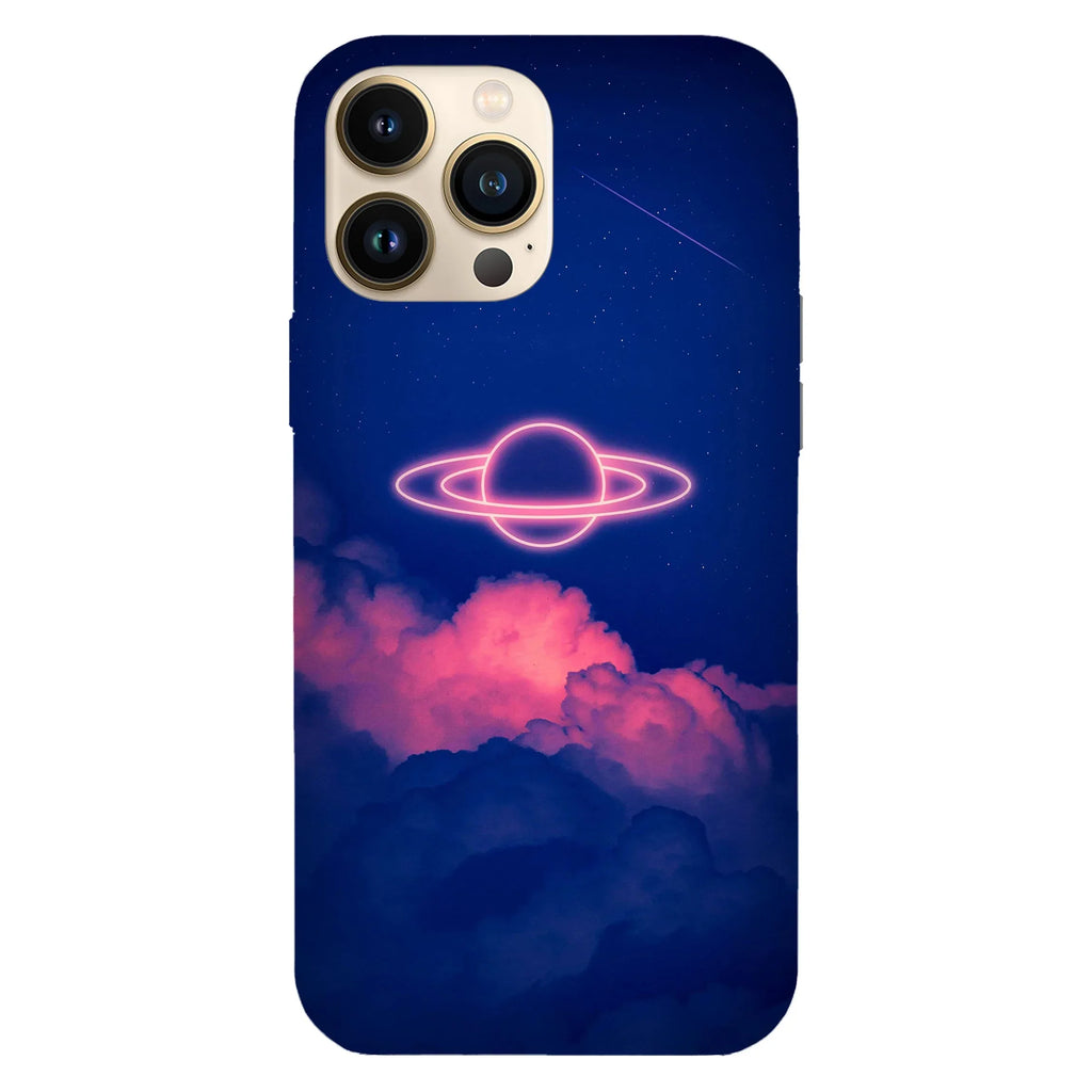 Husa compatibila cu Apple iPhone 15 Pro Max model Neon rings, Silicon, TPU, Viceversa - Viceversa