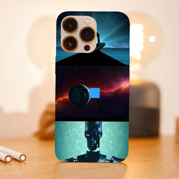 Husa telefon compatibila cu Apple iPhone 15 Pro, Viceversa, model Zima Blue Love Death Robots, Silicon, TPU - Viceversa