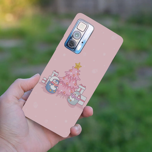 Husă din silicon Motorola G20 cu Kawaii penguins christmas
