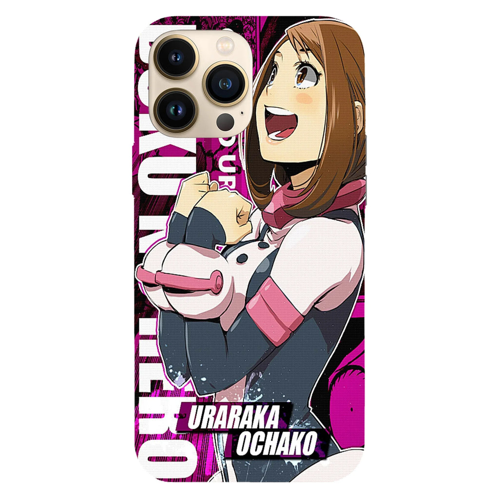 Husa compatibila cu Apple iPhone 15 Pro model Boku no hero Uraraka Ochako, Silicon, TPU, Viceversa - Viceversa