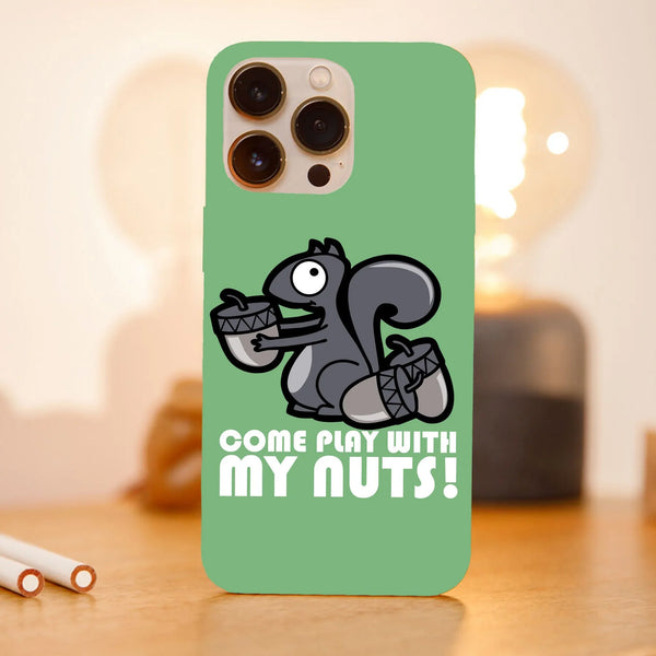 Husa compatibila cu Apple iPhone 15 Pro model Play with my nuts, Silicon, TPU, Viceversa - Viceversa