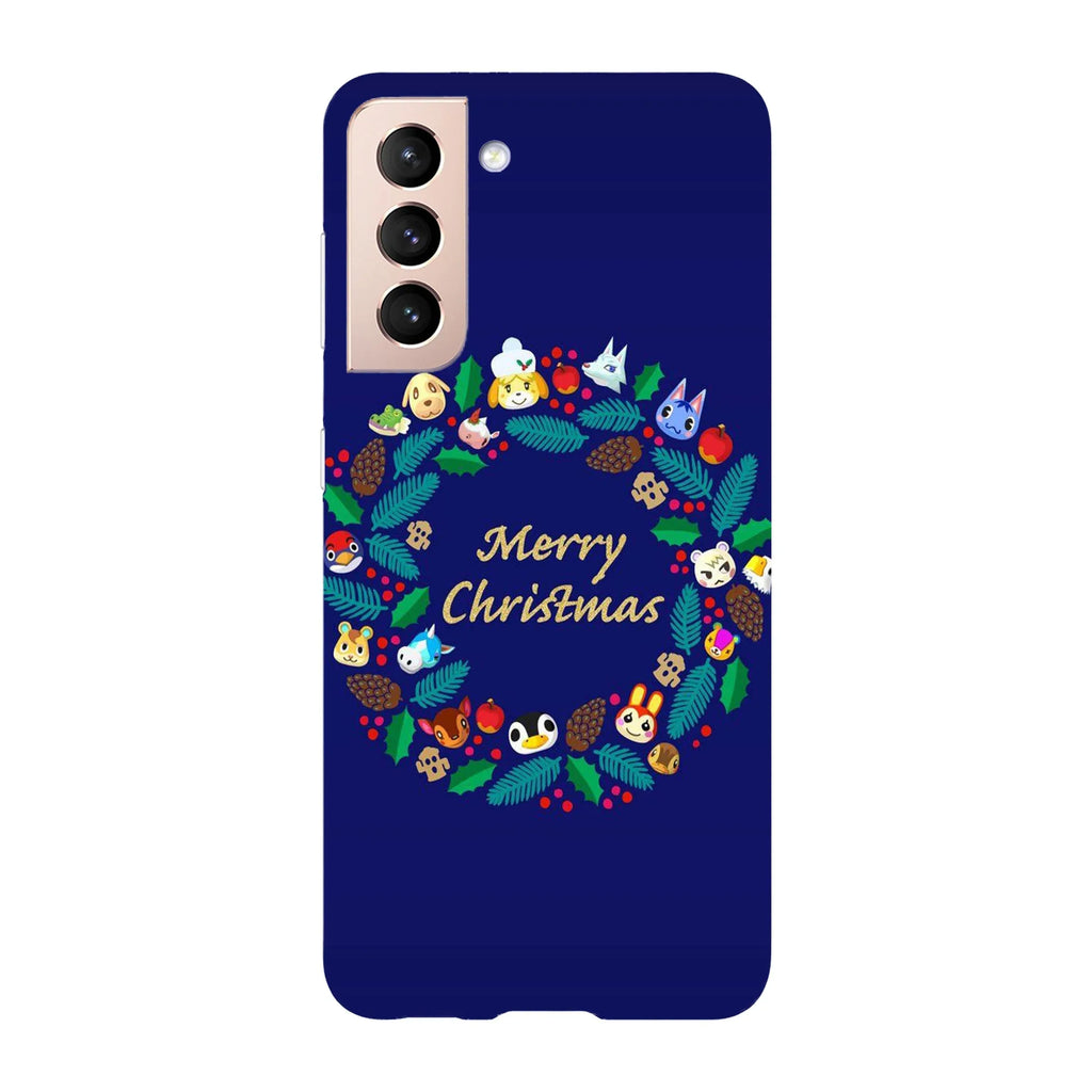 Husa Craciun compatibila cu Samsung Galaxy S22 Ultra model Kawaii animals Christmas, Silicon, TPU, Viceversa - Viceversa