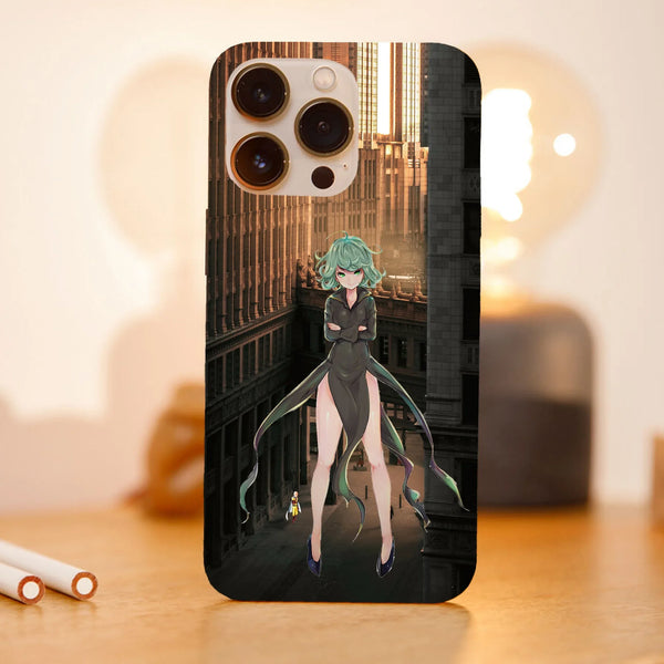 Husa telefon compatibila cu Apple iPhone 15 Pro, Viceversa, model Tatsumaki Rank S One Punch Man, Silicon, TPU - Viceversa