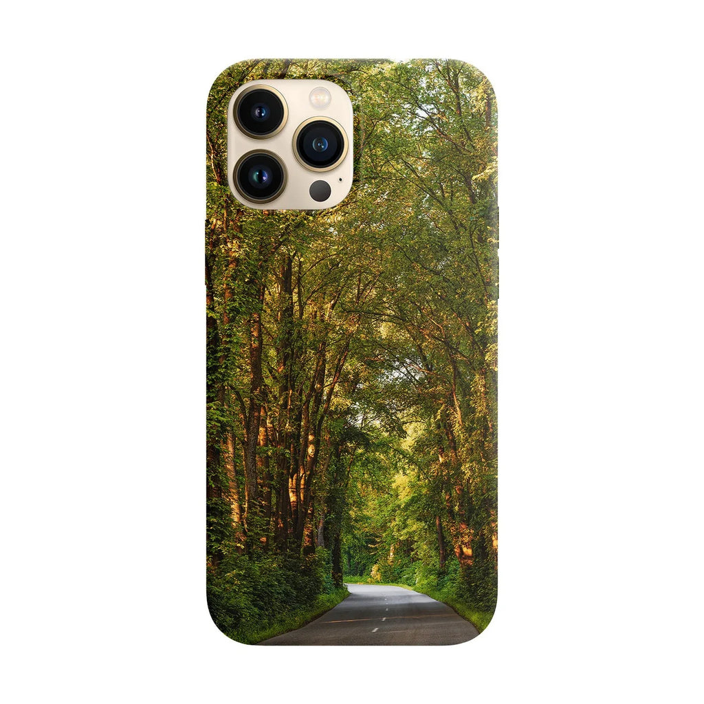 Husa compatibila cu Apple iPhone 15 model Paved forest road, Silicon, TPU, Viceversa - Viceversa