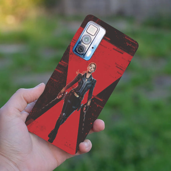 Husă din silicon Motorola G100 cu Black widow