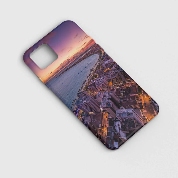 Husa compatibila cu Apple iPhone 15 model Sundown over city, Silicon, TPU, Viceversa - Viceversa