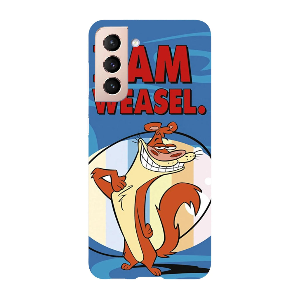 Husa compatibila cu Samsung Galaxy S22 Ultra model I am Weasel, Silicon, TPU, Viceversa - Viceversa