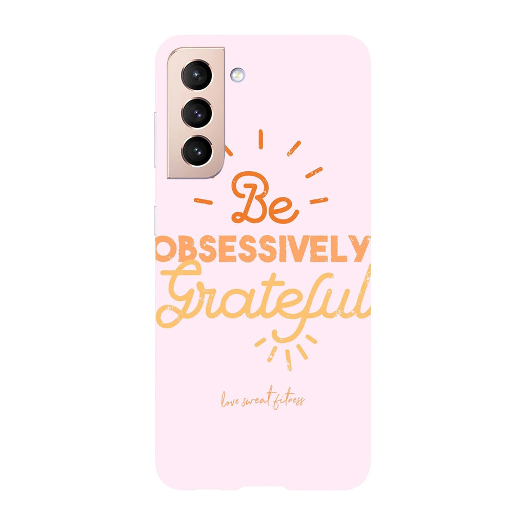 Husa compatibila cu Samsung Galaxy S22 Ultra model Be obsessively grateful, Silicon, TPU, Viceversa - Viceversa