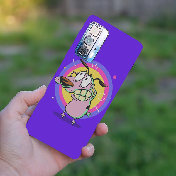 Husă din silicon Motorola G51 cu Courage the cowardly dog
